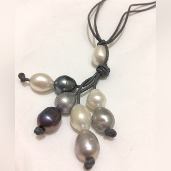 Freshwater Pearl Lariat Necklace - Picture 2 of 8